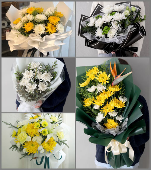 浙江省台州玉环县鸡山乡火车村白事花束代送